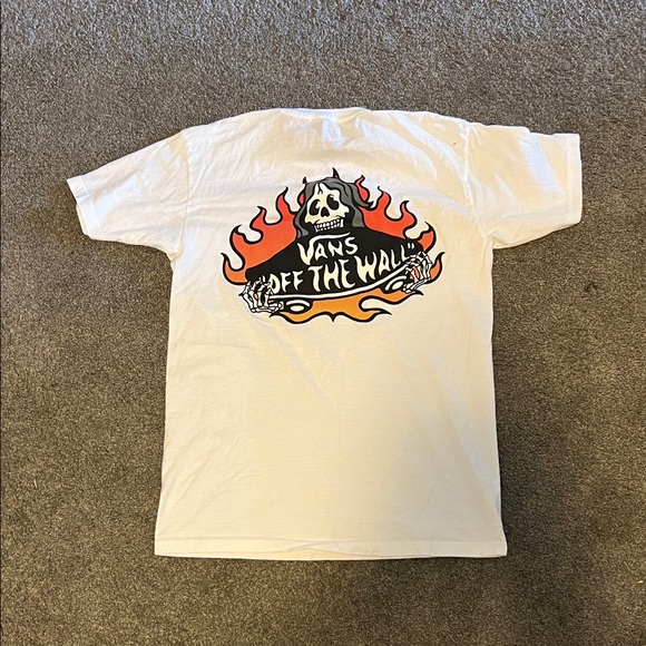Vans White Tee with Graphic Design - Picture 5 of 5